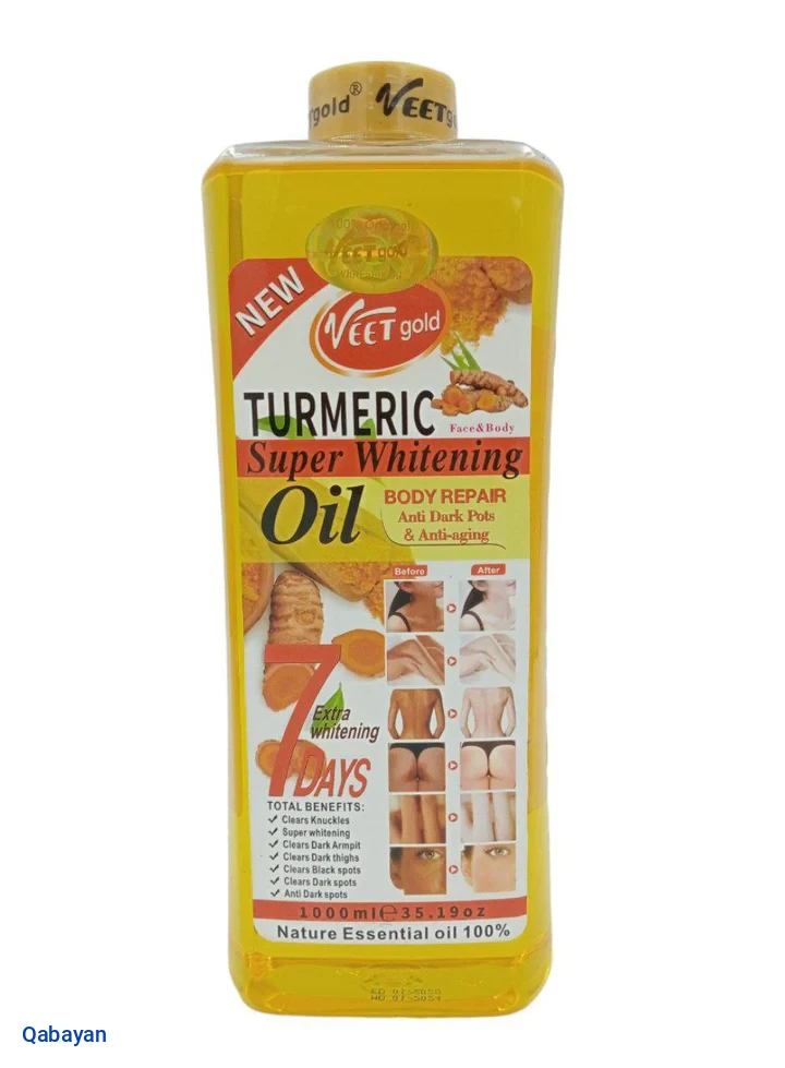 Veet Gold Turmeric Super Whitening Body Oil 1000ml
