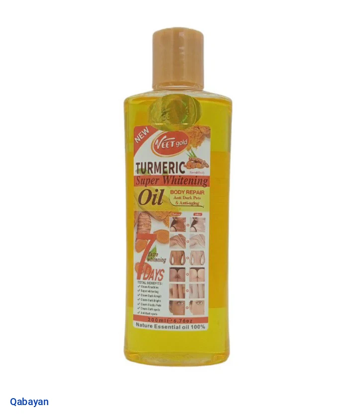 Veet Gold Turmeric Super Whitening Body Oil 200ml