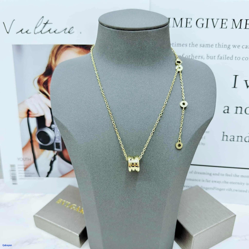 Stainless steel Necklace 16"-20" adjustable Yellow Gold -Non tarnish Master copy, With stamp