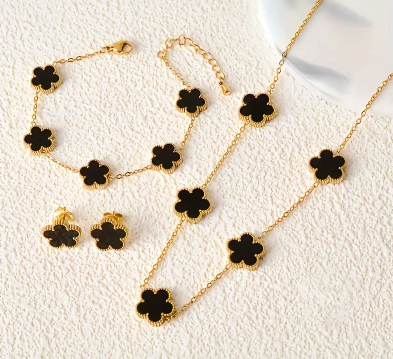 Luxury Stainless Steel Five-Petal Flower Set